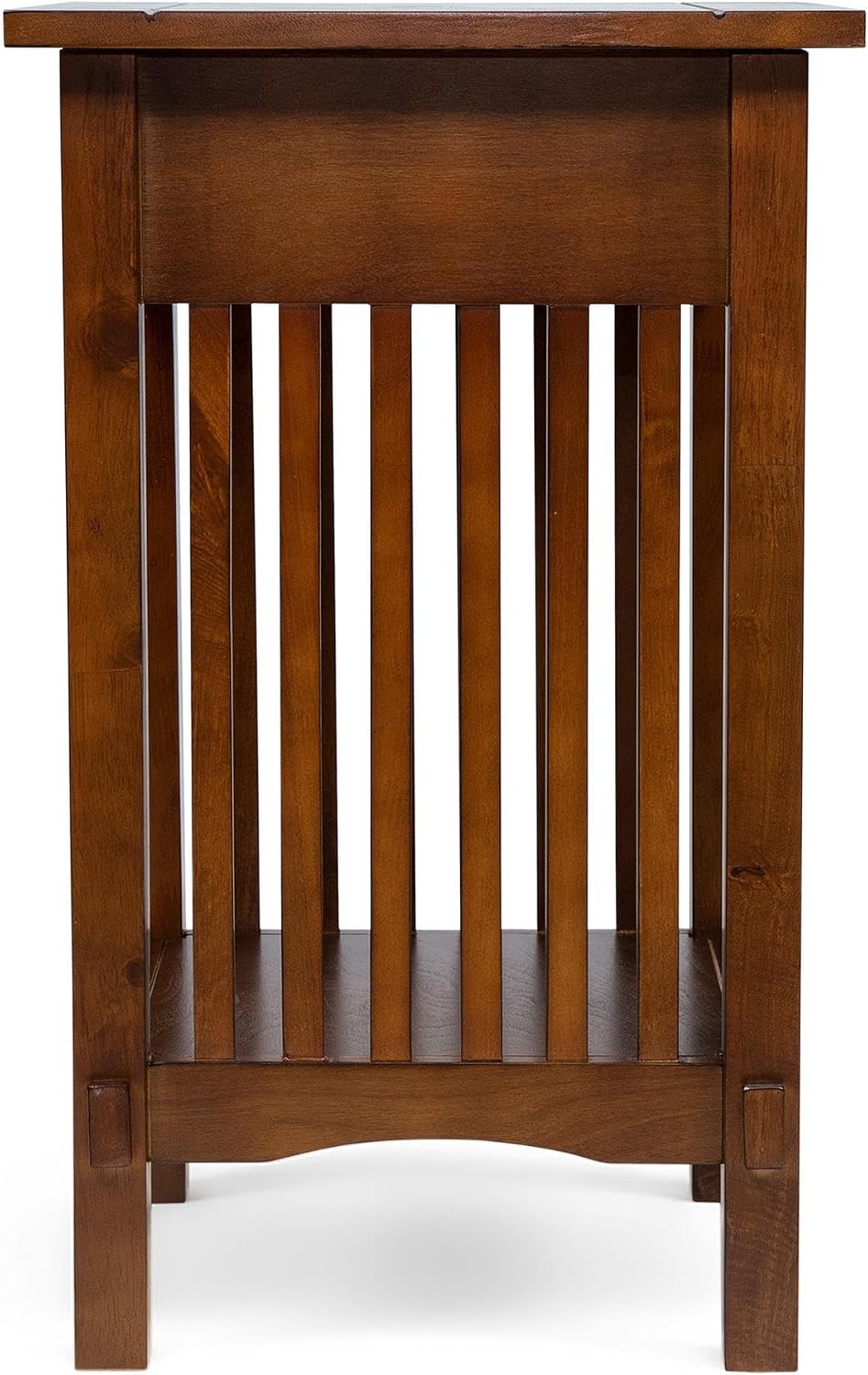 Furniture of America Liverpool 1-Drawer End Table, Antique Oak