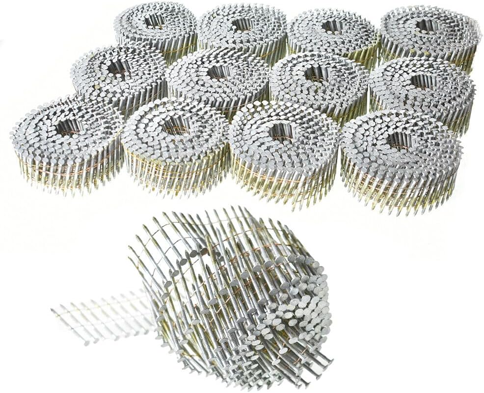 Replacement-Parts For 3600 Pack 1-1/4' × 0.092' Galvanized Hot-Dipped Collated Wire Coil Siding Nails Mod-W91R-2264