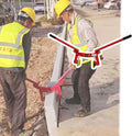 Feeding Mats Steel Plate Lifting Clamp, Double Handed Marble Clamp Paving Stone Tool, Granite Slab Carrying Curb Clamp For For Lifting And Transporting(Opening Size10-30cm/3.9-11.8in)