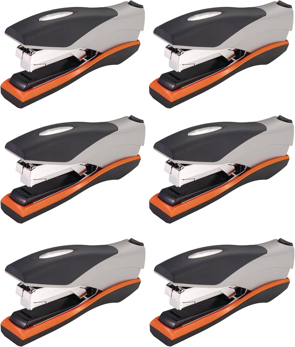 Swingline Optima Stapler Full Size Black/Silver | 40 Sheet Capacity | Reduced Effort | Jam Free | Pack of 6