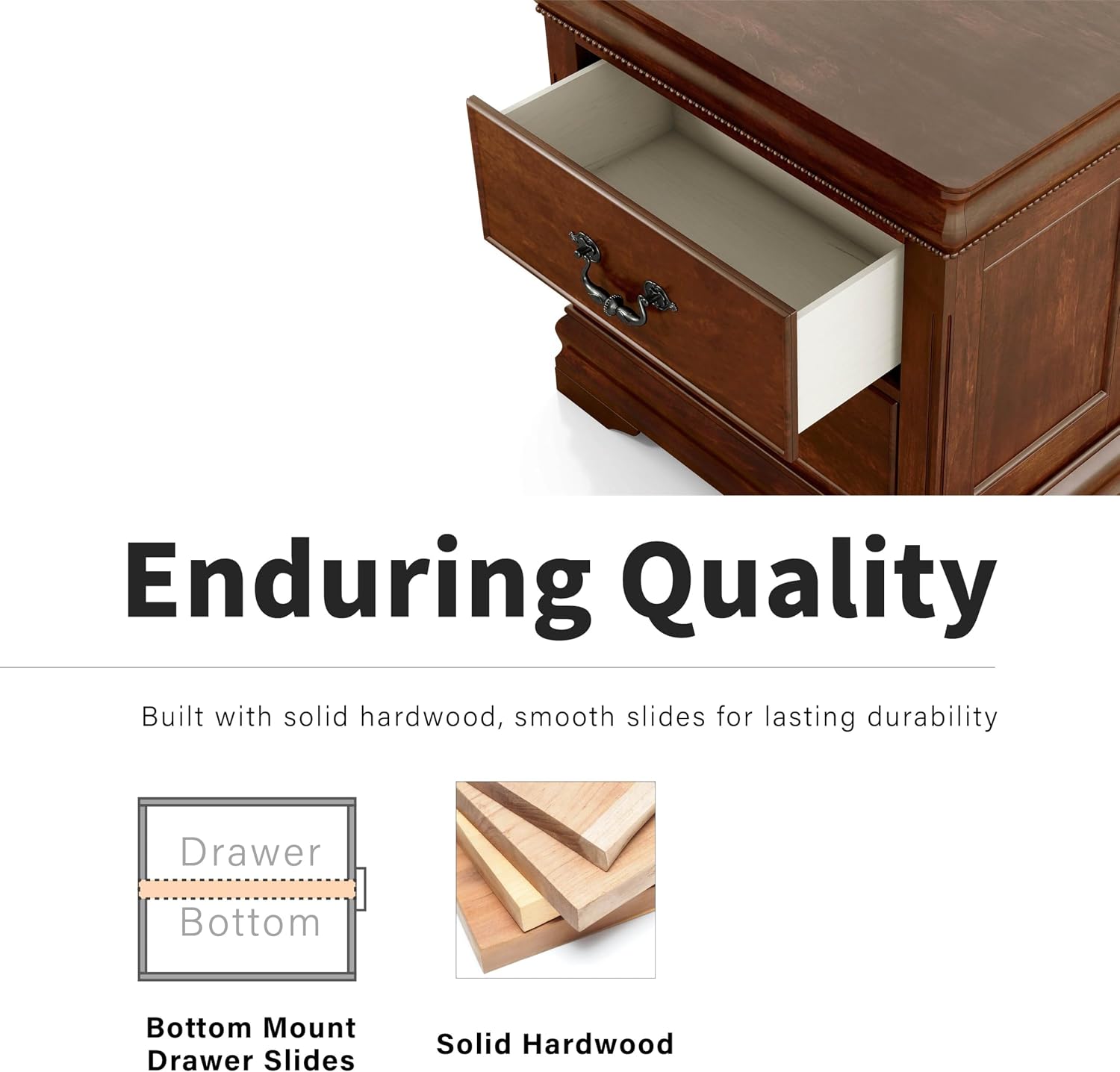 24/7 Shop at Home , nightstands, Cherry Lumis