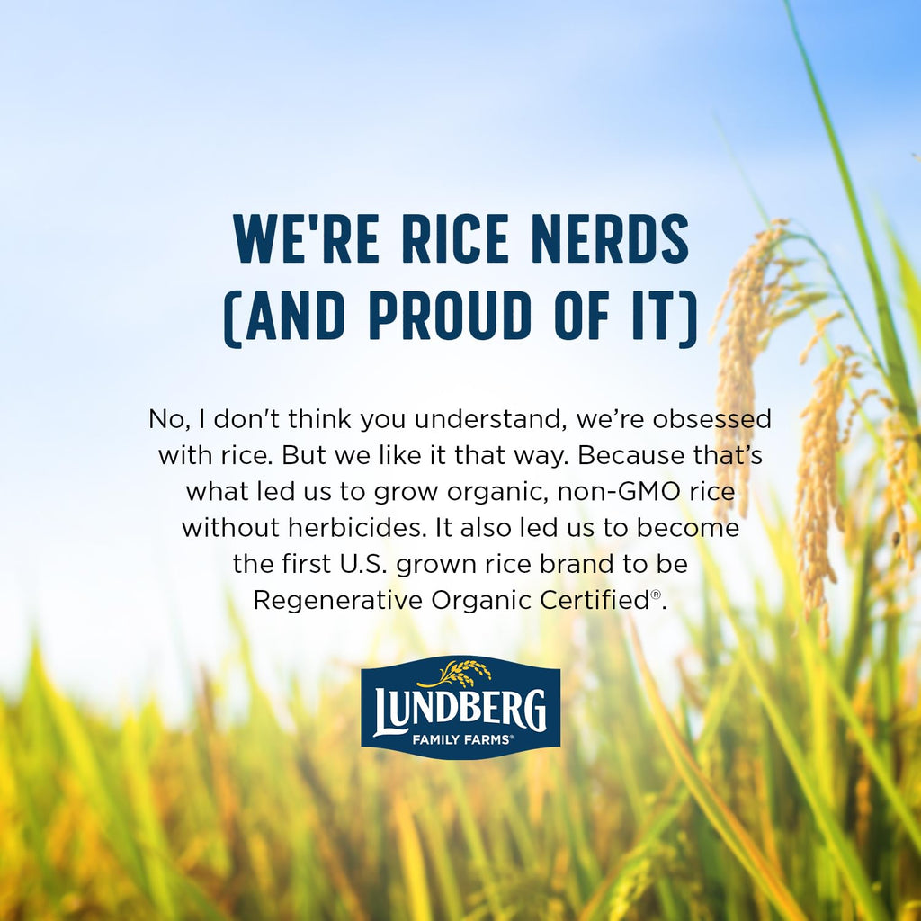 Lundberg Organic Sushi Rice, Bulk, Sticky White Japanese-Style Short Grains, Responsibly Grown in California, 25 Lbs