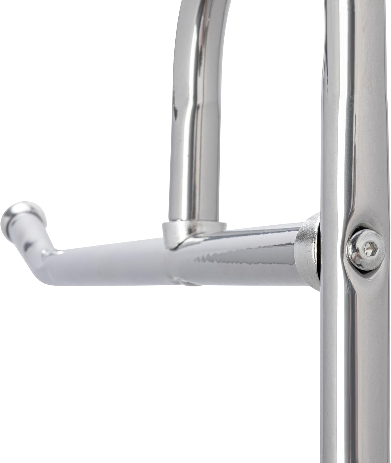 Household Essentials 6028-1 Rolling Laundry Cart with Hanging Bar - Chrome Finish, STORAGE, Metallic