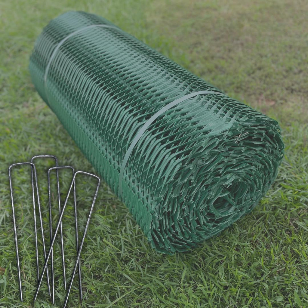 Grass Protection Mesh w/Accessories - 3'x50' Roll (150sf) - Reinforcement for Grass Parking, Driveways, Parking, Turf Protection - Includes 50 Landscape Staples Packaged w/Roll