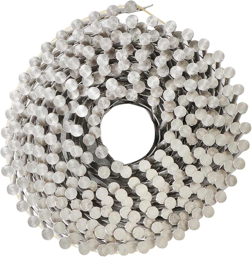 3600Pcs 15 Degree 2 Inch x .090-Inch 304 Stainless Steel Siding Nails Fit for Wood Board or Fence Applications