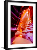 ART.COM Framed Wall Art Prints Arizona, Page, Upper Antelope Slot Canyon. Canyon Scenic by Jaynes Gallery, Scenic Decor, 12' x 18', Black Frame with White Mat