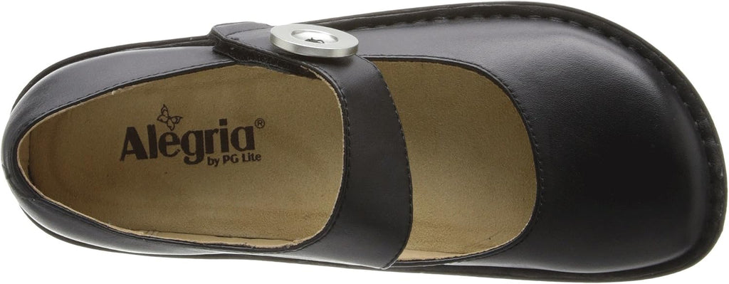 Alegria Women's Paloma Mary Jane Nurse Shoe Clogs Comfort Leather Black 10 M US