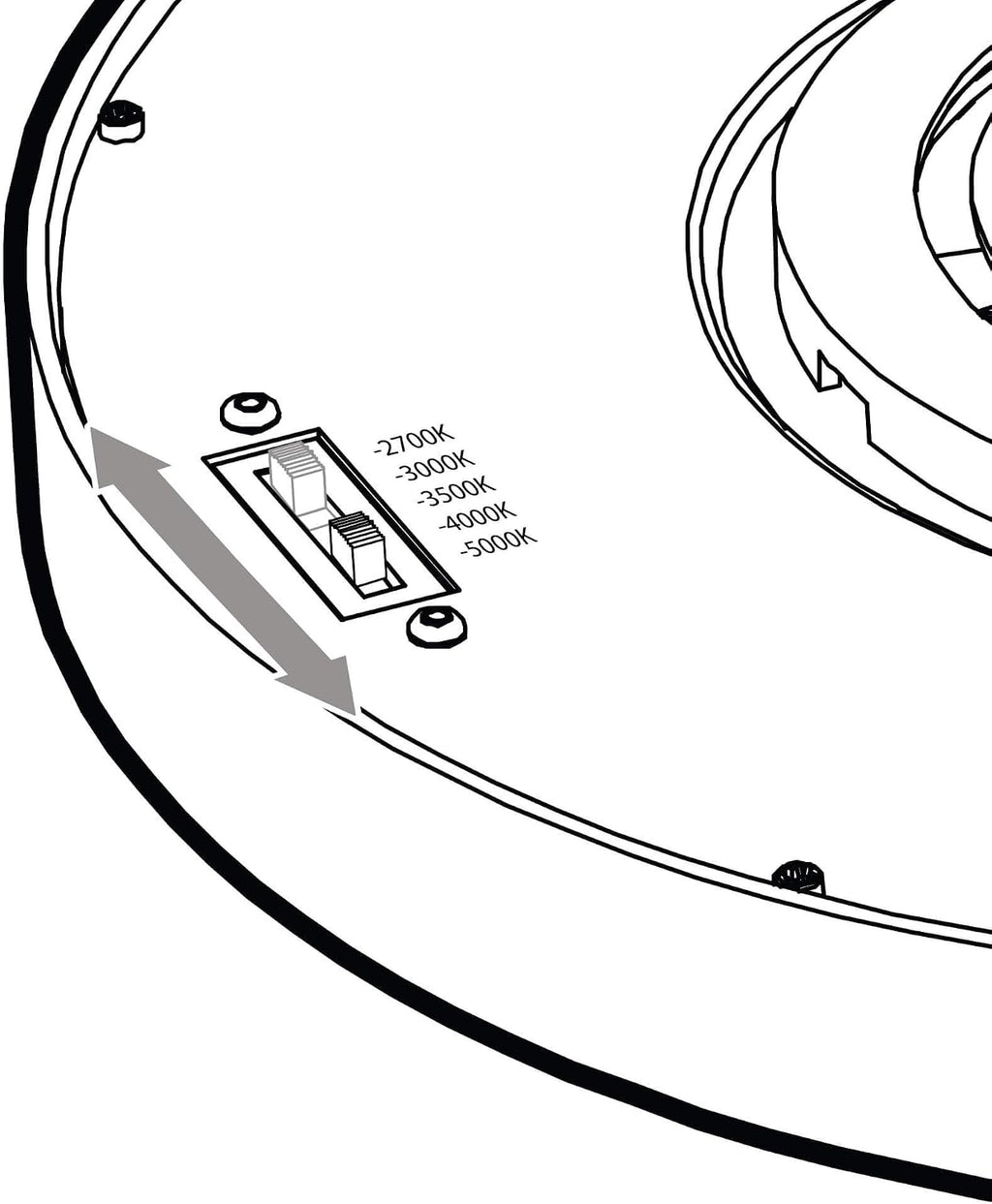 DALS Lighting 10 Inch Round Indoor/Outdoor LED Ceiling Flush Mount (White)