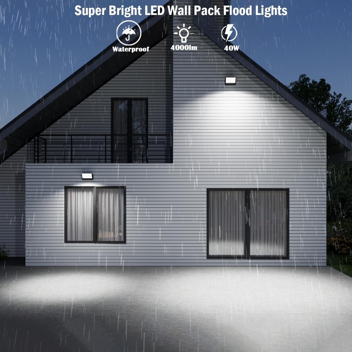 rosykite 40W LED Wall Pack Lights Outdoor Motion Sensor,360 °Rotation 5000K 6000K 4000K Selectable Exterior Flood Lighting Fixture Sconce for Porch Garage Patio