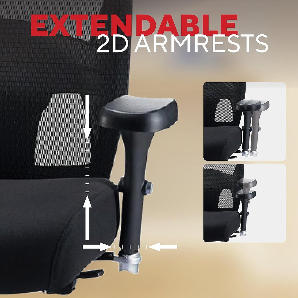 Staples 1680262 Driscott Mesh Big and Tall Chair Black