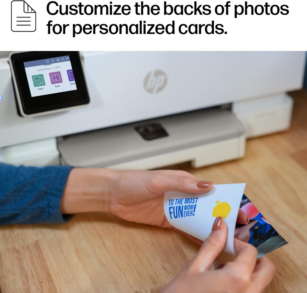 HP Envy Photo 7975 Wireless Color Inkjet Photo Printer, Print, scan, Copy, Easy Setup, Mobile Printing, Best-for-Home, 3 Month Instant Ink Trial Included, AI-Enabled (B63K3A)