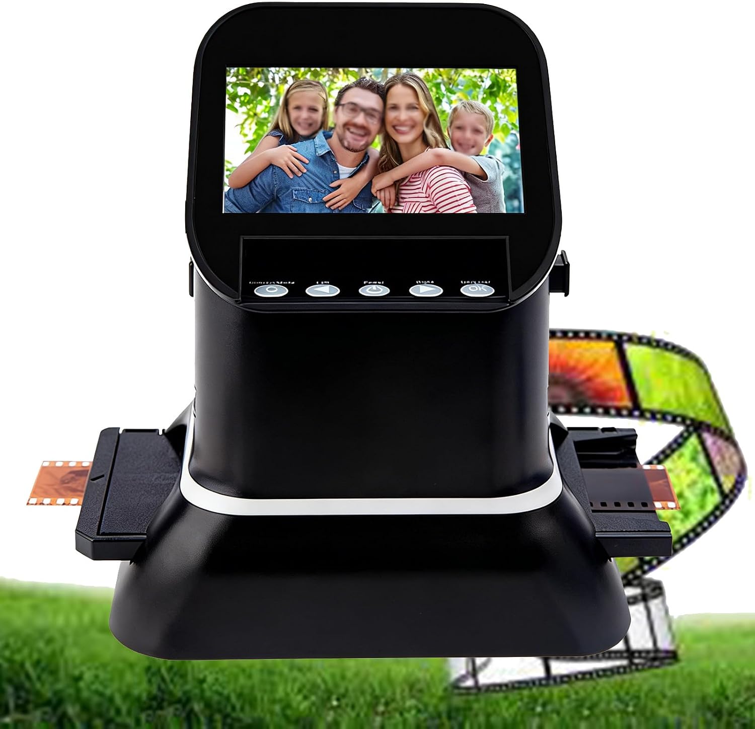 Film Scanner,4.3' LCD, 22MP High-Resolution 35mm, 135, 126, 127 Film & Slide Converter, Quick Digital JPEG Conversion