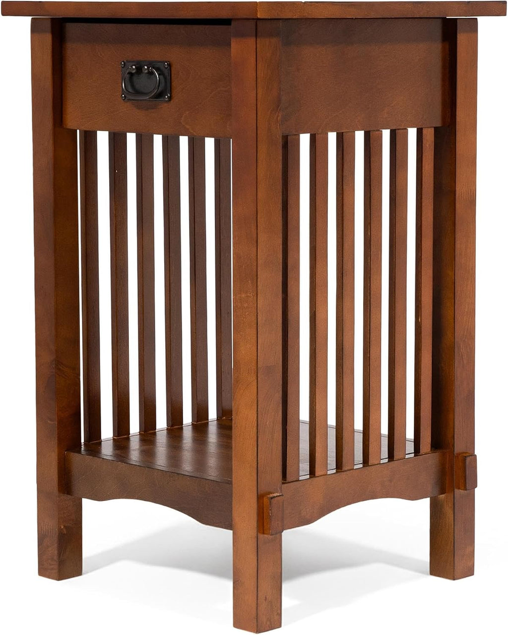Furniture of America Liverpool 1-Drawer End Table, Antique Oak