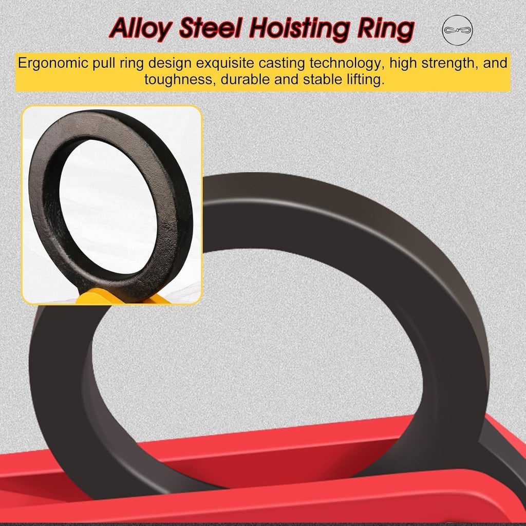 Scissor Lifter Tool Sheet Steel Lifting Clamp, for High Load-Bearing Sheet Steellifting - 705lbs 860lbs 1102lbs Capacity, Red High Visibility Hoisting Clamp(Opening 6-12 cm/2.4-4.7 in)