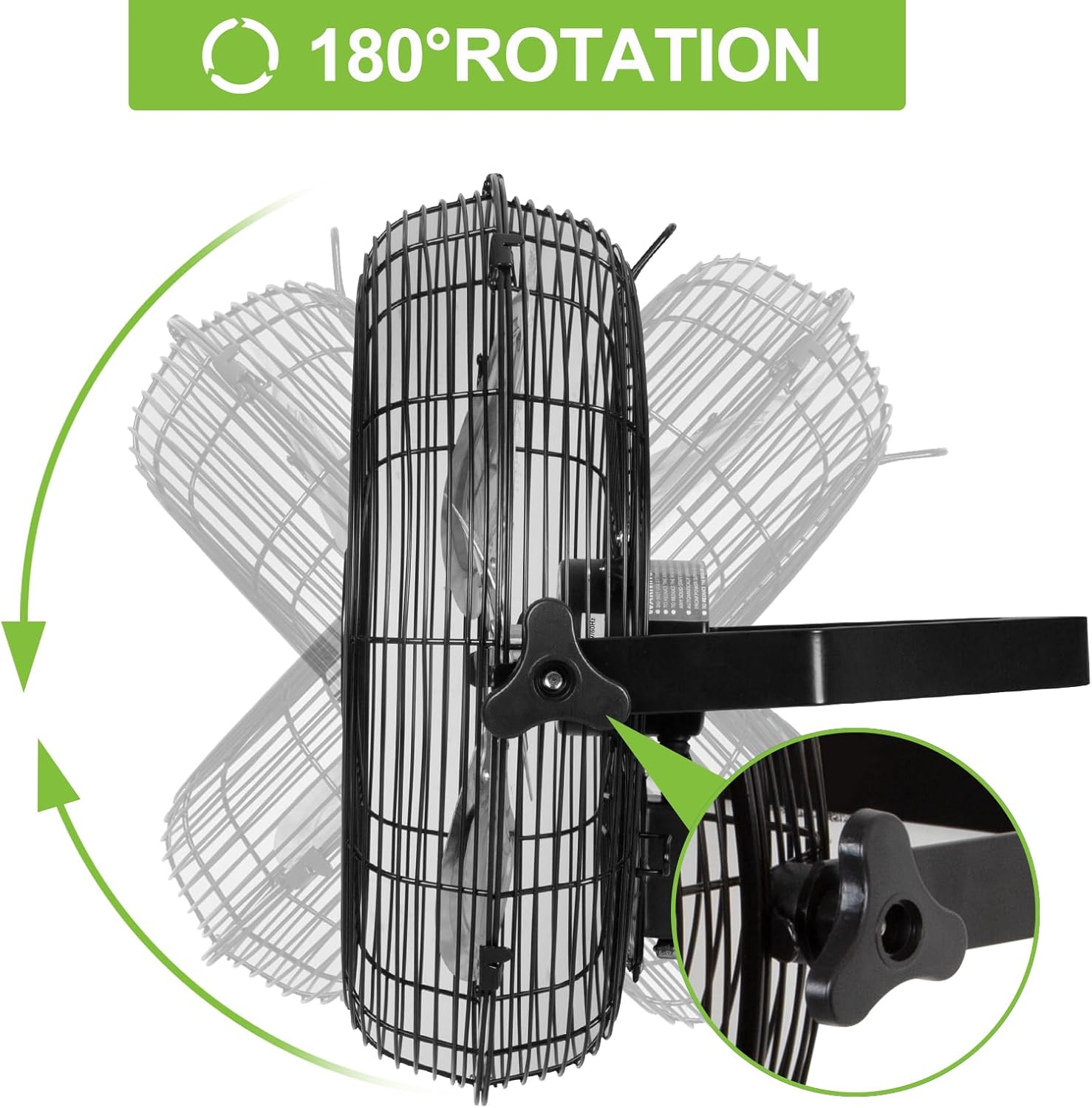 hykolity 5400 CFM 20 in. Outdoor Wall Mount Fan, 3-Speed Industrial Grade High Velocity Outdoor Fans, Waterproof Wall Fan for Patio, Garage, Commercial, and Gazebo - UL Listed, 2 Pack