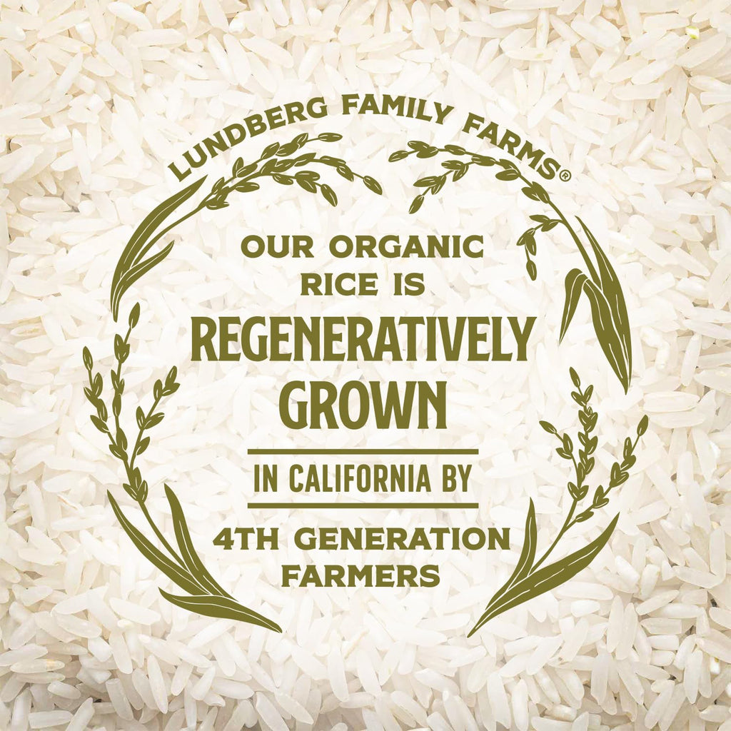 Lundberg Basmati Rice, Organic Long Grain White Rice - Non-Sticky, Fluffy, Nutty, Aromatic Rice, Vegan Food, Healthy Meals, Gluten-Free Rice , 25 Lbs