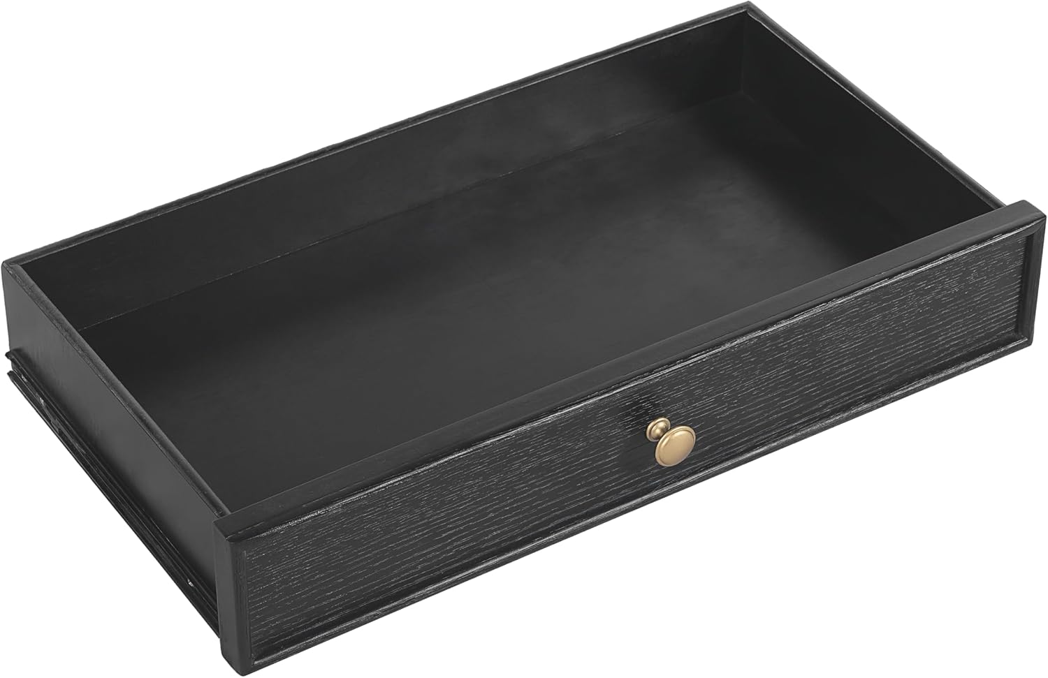 Christopher Knight Home Zeka Narrow Console Table with Storage, Wood Entryway Table with 2 Drawers and 1 Bottom Shelf, Retro Display Table with Unique Spherical Legs for Hallway, Living Room, Black