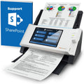 Plustek eScan SharePoint - Network Document Scanner Dedicated for Microsoft SharePoint and Office 365 – Standalone (PC-Less), 7' Color Touchscreen – 50-Sheet Automatic Document Feeder