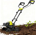 Electric Garden Tiller,Garden Cultivator Rotovator and Rototiller with 2 Wheels,36cm Working Width & 17cm Depth,Rotary Tiller for Lawn/Gardening/Soil