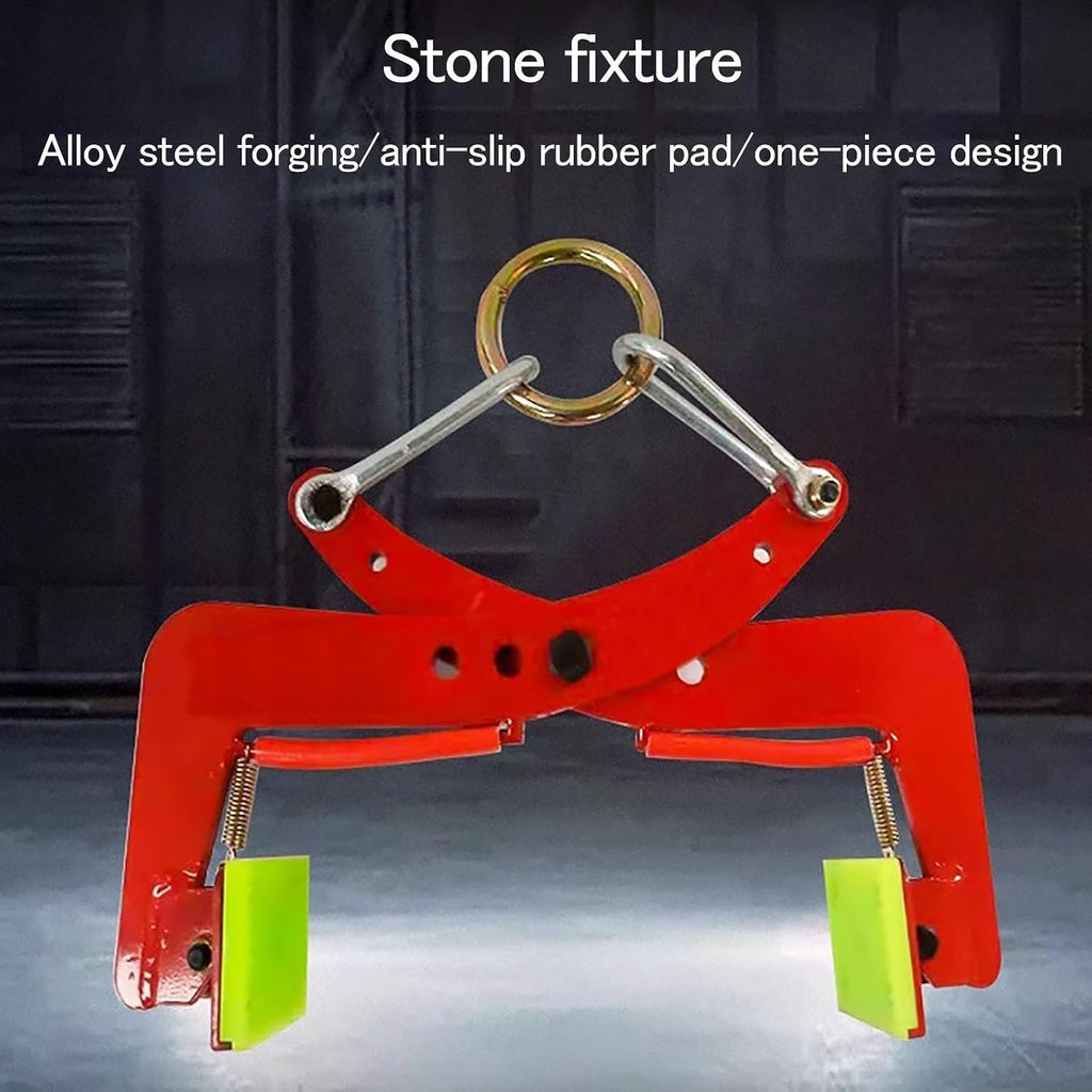 Granite Slab Lifting Clamp, Heavy Duty Stone Lifting Clamp, Load Capacity Up to 573-716 Lbs (260-325 Kg), Adjustable Scissor Liftings Clamp(9in)