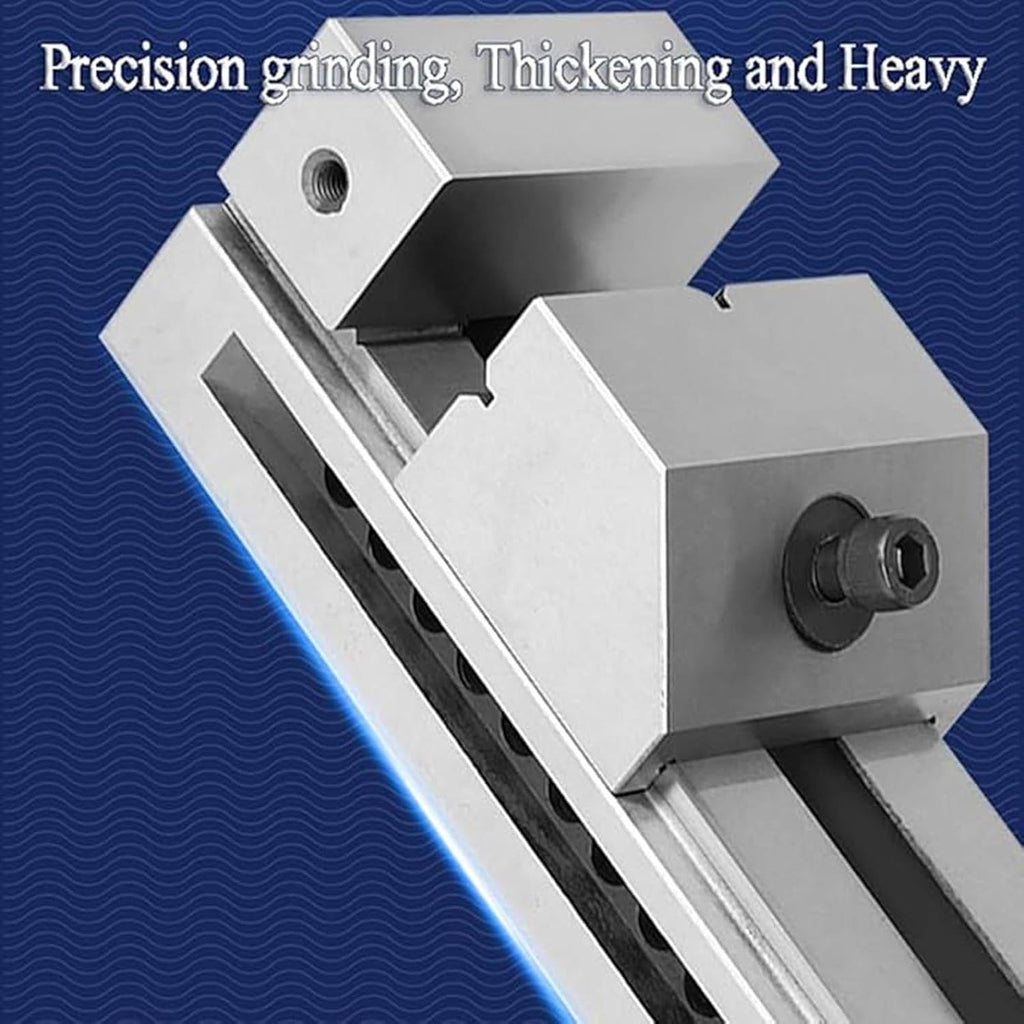 Precision Tool Vise 0.005Mm Precision Milling Vise Screwless Opening Toolmaker Vise Machinist Clamping Vise For Grinding Milling Machine 6inch (4in)