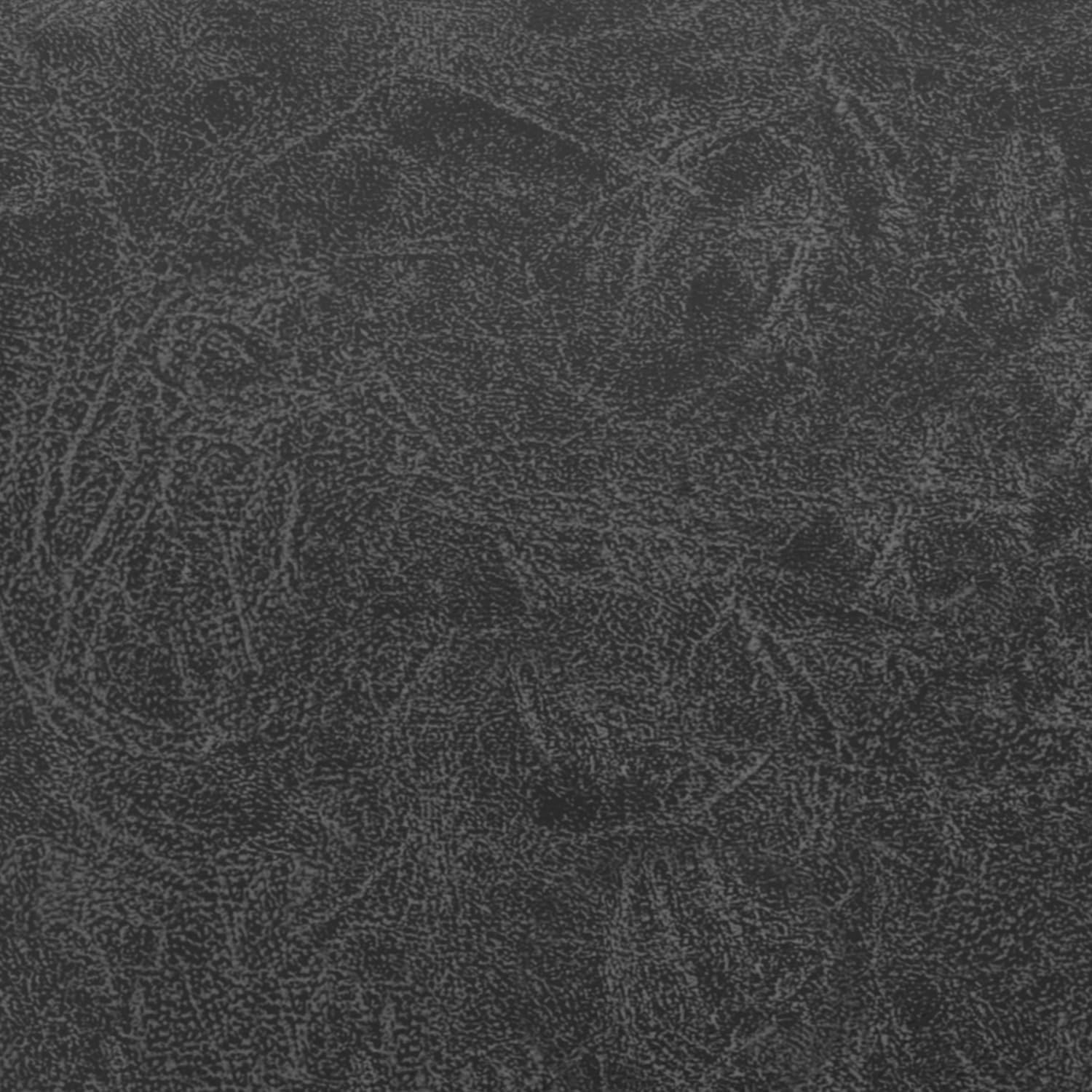 SIMPLIHOME Brody Square Pouf - 18' Wide x 14' High Upholstered Vegan Leather Ottoman in Distressed Black, Boho Footstool, Coffee Table or Extra Seating for Living Room or Bedroom, Assembled