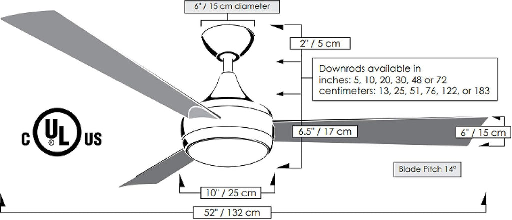 Matthews DA-WH-BW Donaire Outdoor Wet/Salt Water Rated 52' Marine-Grade Coastal Ceiling Fan with LED Light & Remote, Gloss White with Barn Wood Tone