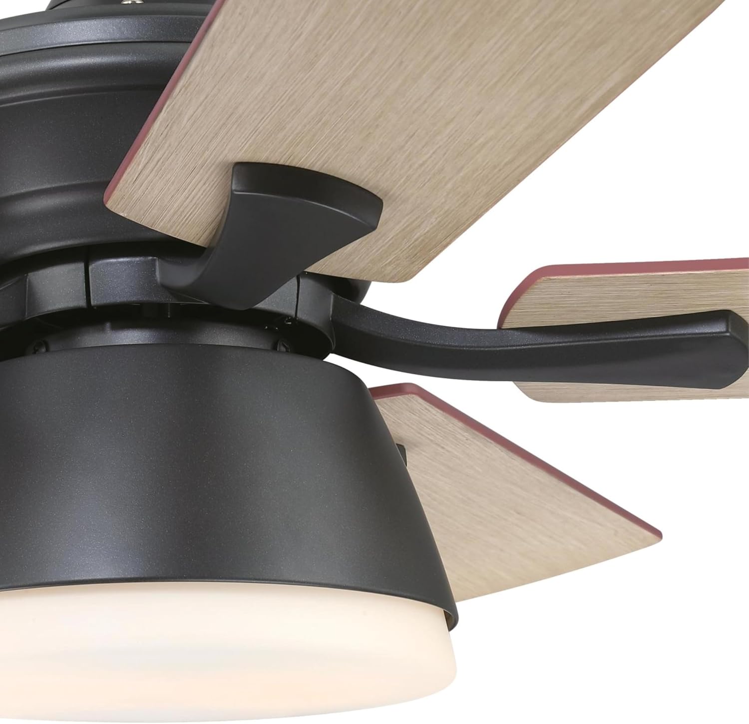 Westinghouse Lighting Nevada Traditional Indoor/Outdoor Ceiling Fan, LED Light Fixture with Opal Frosted Glass, Remote Control, 42 Inch, Iron Finish