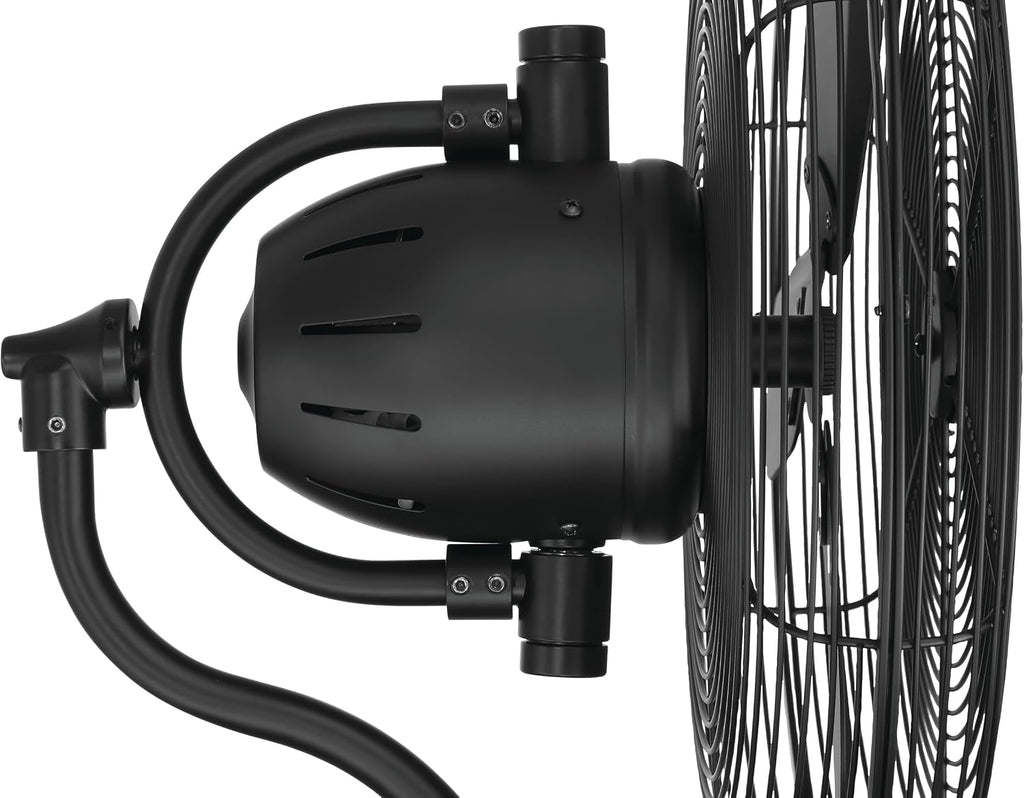 Craftmade Bellows I Indoor/Outdoor 14' Flat Black Finish Oscillation Wall Fan (Plug-in)