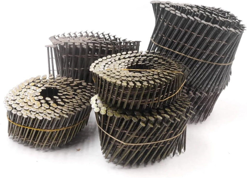 Roofing Nails 1roll*9000pcs Thread Nail Coil Nails Pallet Nailer Pneumatic Wooden Pallets Roofing