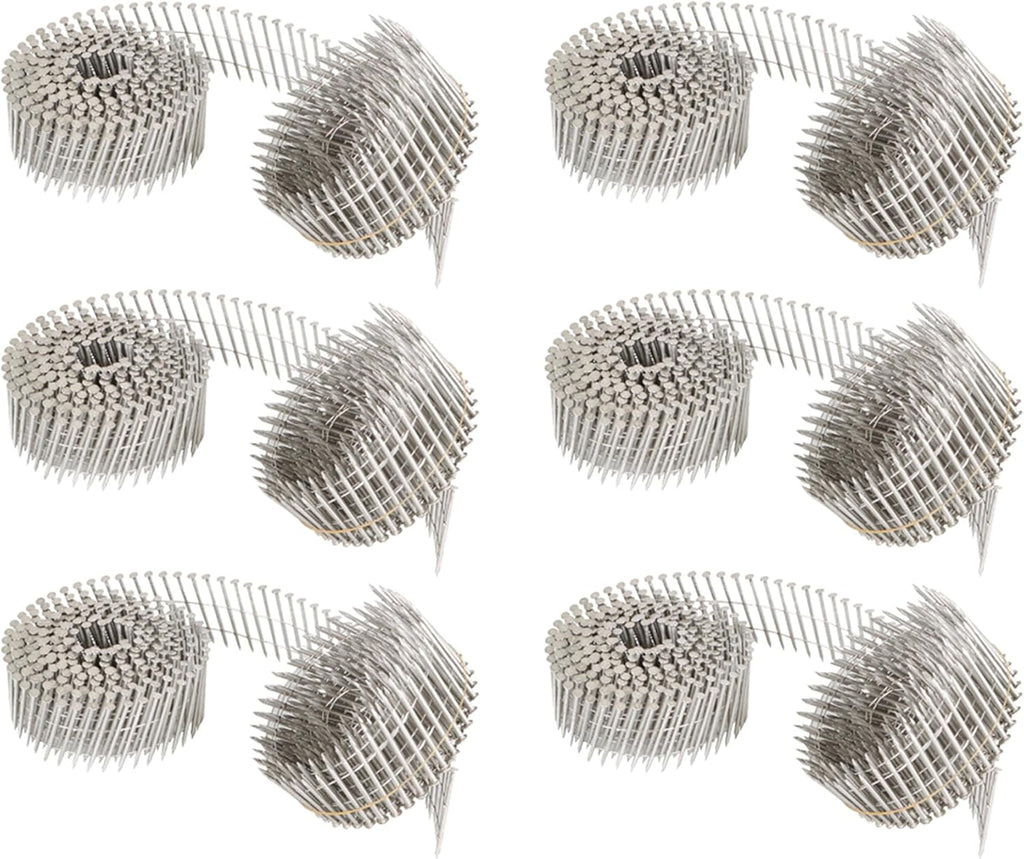 3600Pcs 15 Degree 2 Inch x .090-Inch 304 Stainless Steel Siding Nails Fit for Wood Board or Fence Applications
