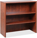 Lorell Essentials Cherry Laminate Stack-on Hutch, 36' x 15' x 36'