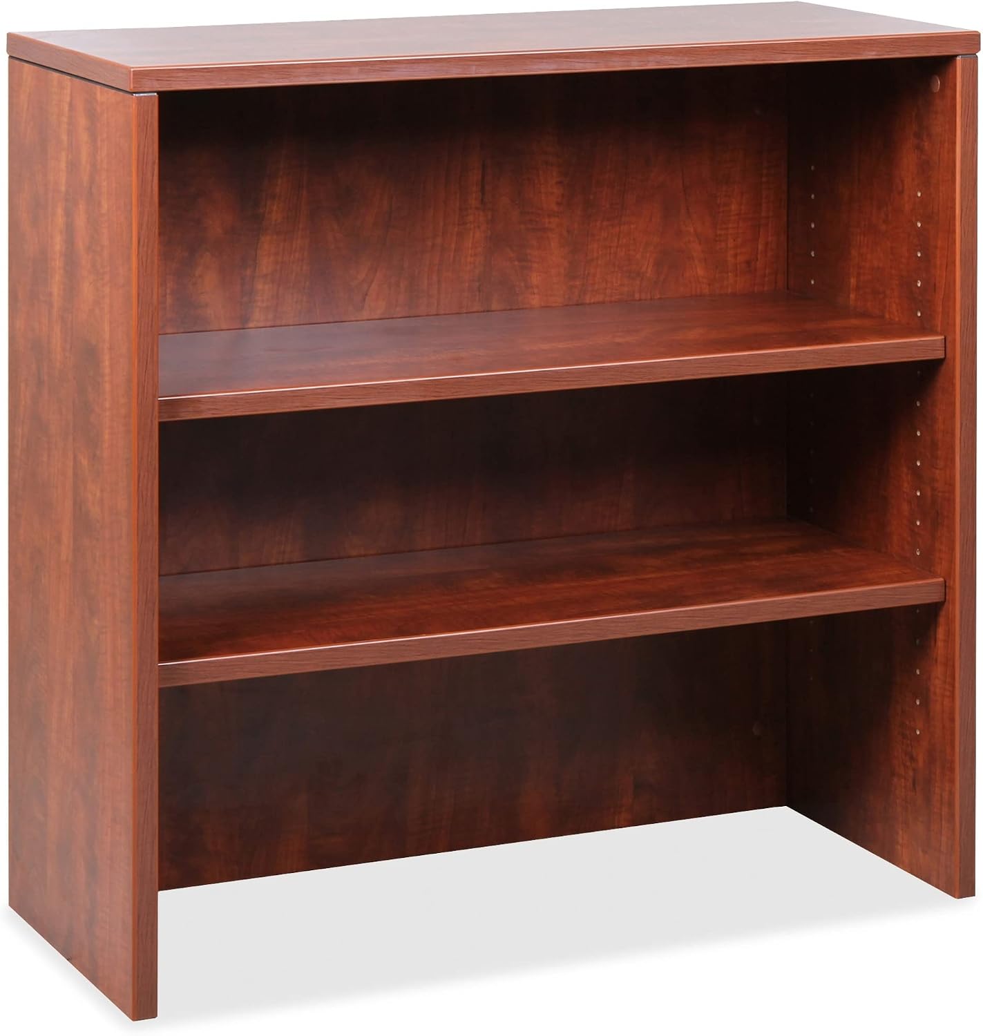 Lorell Essentials Cherry Laminate Stack-on Hutch, 36' x 15' x 36'