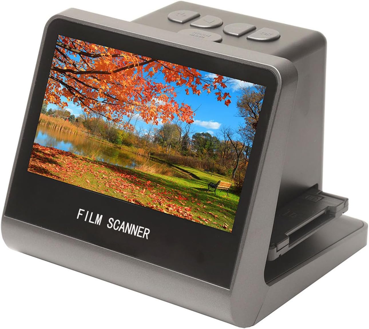 Yunseity Film and Slide Scanner for 135 Film, Slide to Digital JPEG Photos Built in 16GB Memory 5in LCD Screen, 14.0MP Photo Digitizer, Support PC Compute TV for Wins Vista 7 8 10