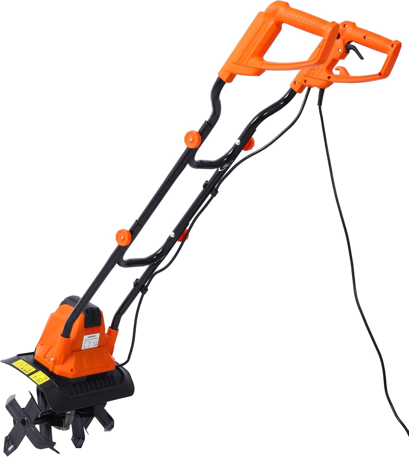 Electric Tiller Rotavator and Cultivator for Garden - Powerful 1050W for Ground Preparation | 32cm Cultivating Width, 22cm Depth Garden Tiller Cultivator Rotovator