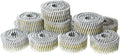 3600Pcs Siding Nails 1-3/4' × .092' Collated Wire Coil Full Round Head 4 Set