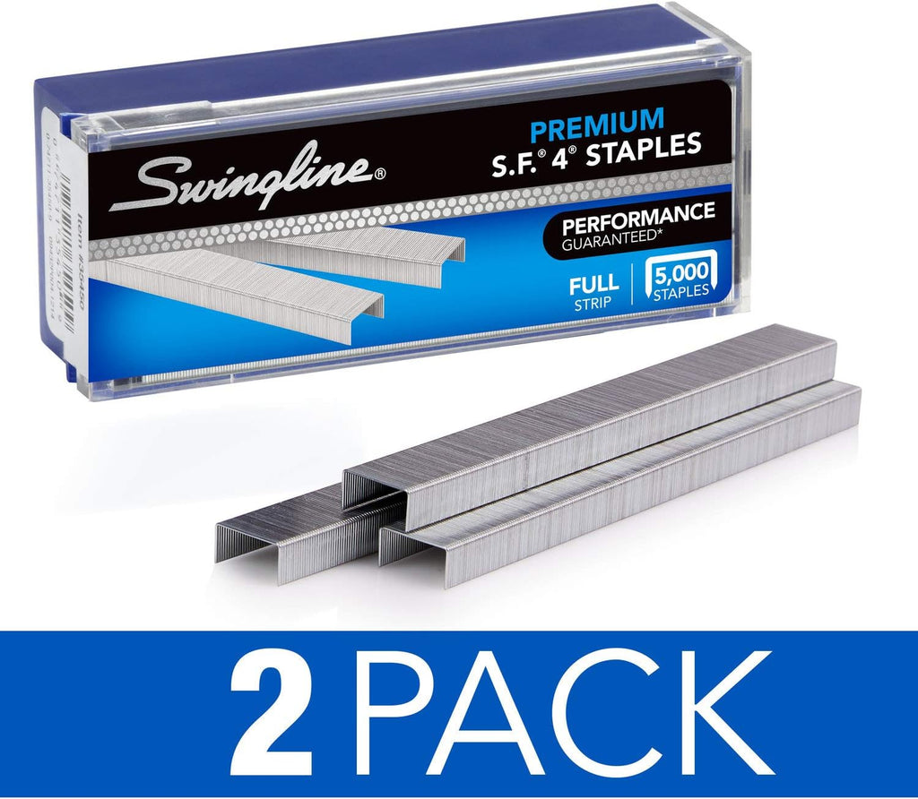 Swingline Staples,S.F. 4,Premium for Desktop Staplers,1/4' Length,210/Strip,5000/Box (35450),2 Count (Pack of 10)