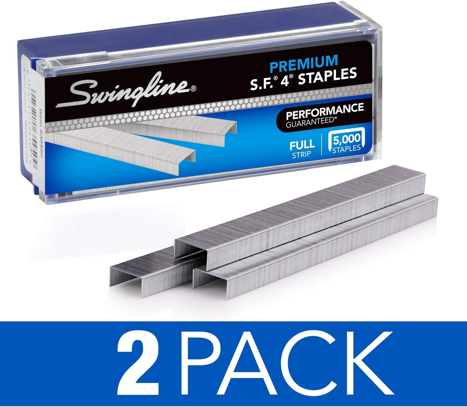 Swingline Staples,S.F. 4,Premium for Desktop Staplers,1/4' Length,210/Strip,5000/Box (35450),2 Count (Pack of 10)