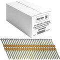 3' x .120' - 10d - 21 Degree Plastic Strip - Ring Shank - Vinyl Coated, Hot Galvanized Full Box ~4000 Nails