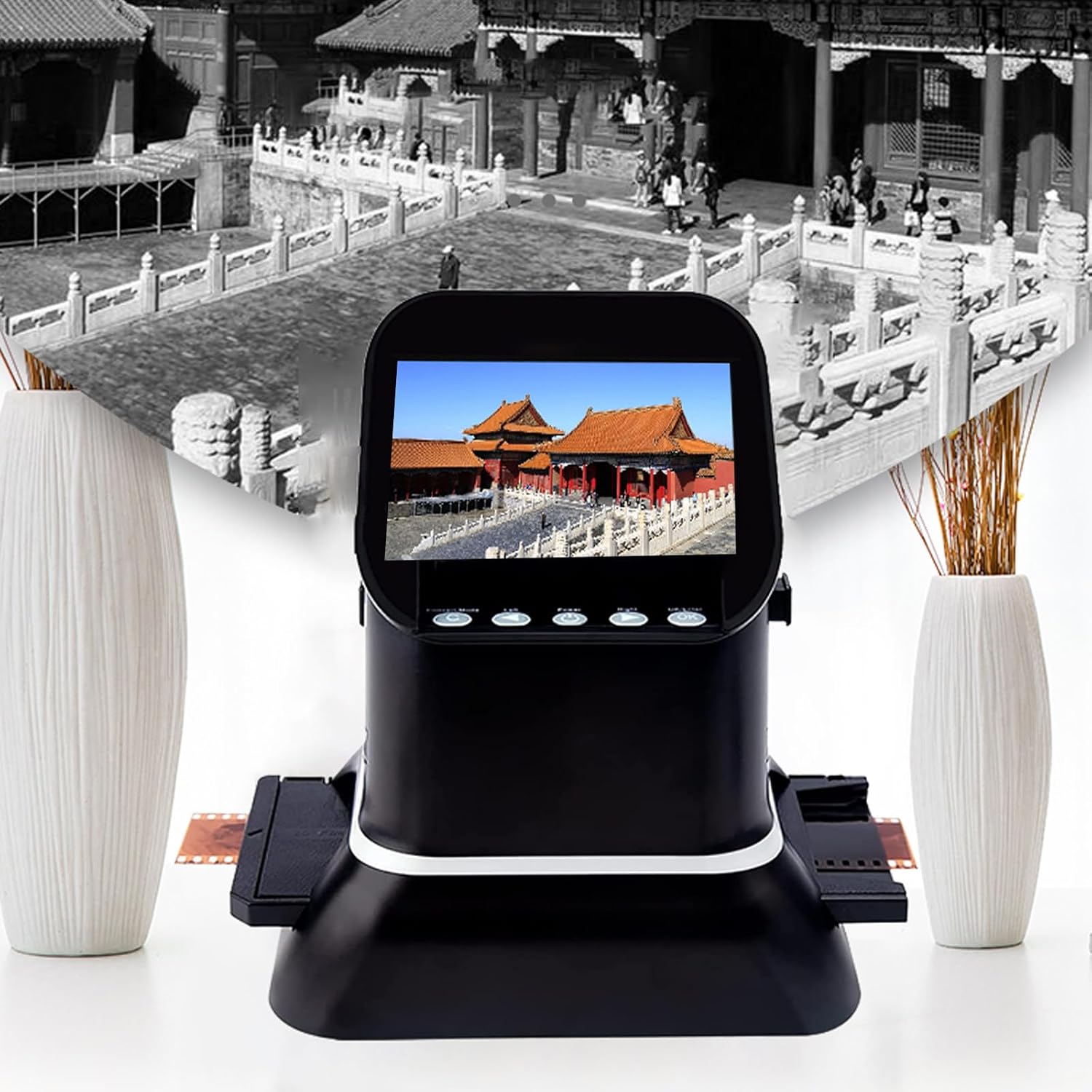 120 126 127 135 Film Negative Scanner 22 MP High Resolution Slide Viewer,Convert 35mm Film &Slide to Digital JPEG, No Computer/Software Required