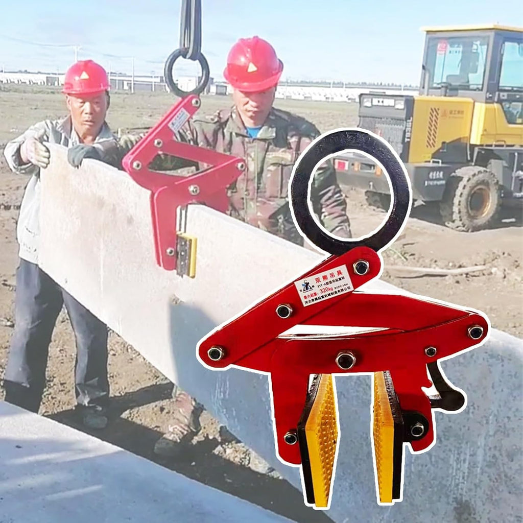 Scissor Lifter Tool Sheet Steel Lifting Clamp, for High Load-Bearing Sheet Steellifting - 705lbs 860lbs 1102lbs Capacity, Red High Visibility Hoisting Clamp(Opening 2-6 cm/0.8-2.4 in)