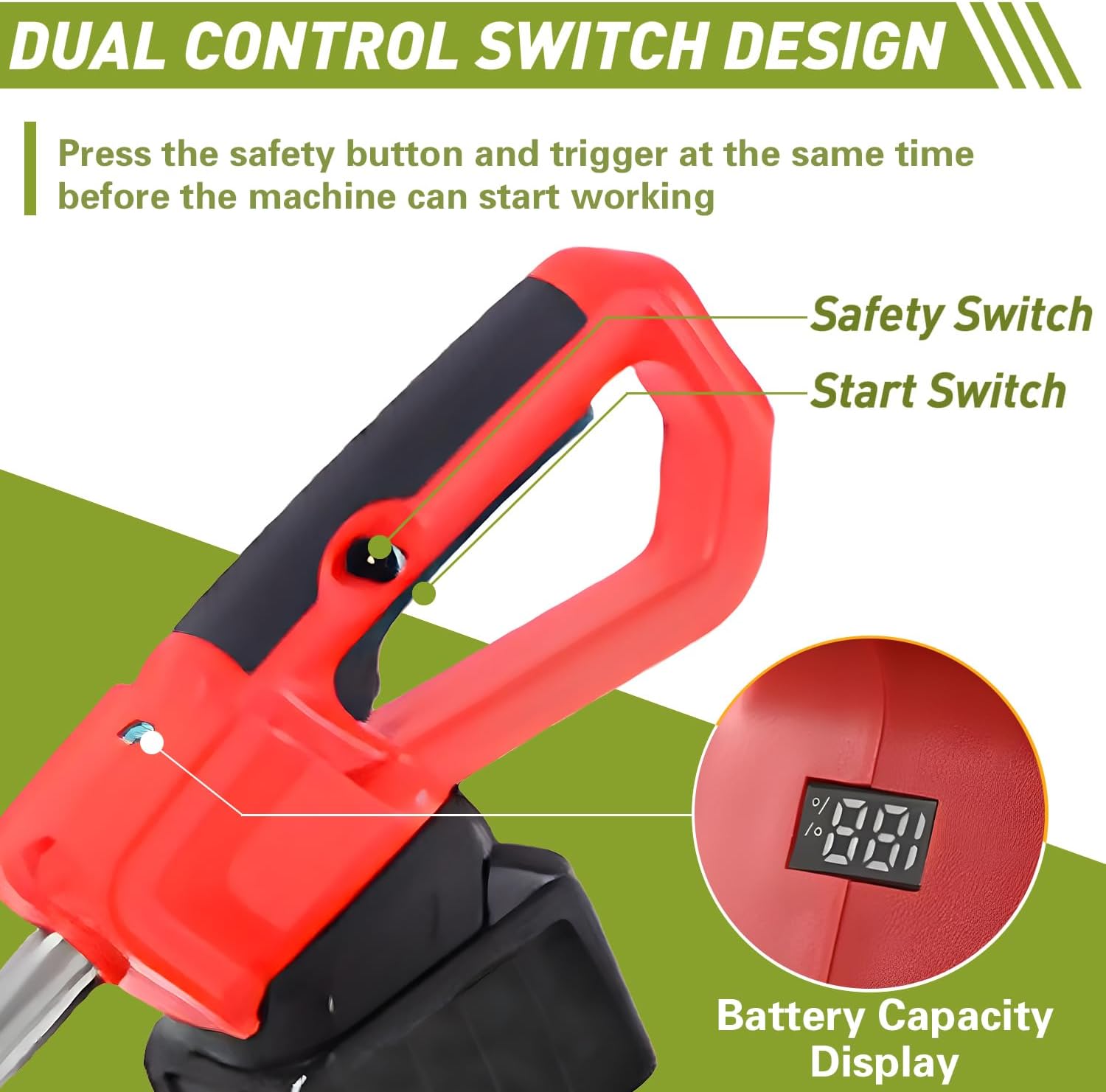 Cordless Tiller Cultivator, Electric Rototiller, Portable Garden Cultivator, 21v Battery Powered Rotary Tilling Tool, with 4/6Ah Batteries & Charger, for Lawn, Farm, Gardening,4Ah
