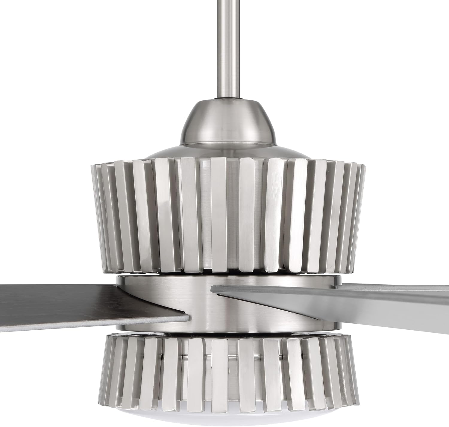 Craftmade 52' Theiry in Brushed Polished Nickel Finish Ceiling Fan with Optional LED Light Kit, Remote Control Included, Smart WiFi Enabled w/Voice Activation, works w/Alexa & Smart Home Devices