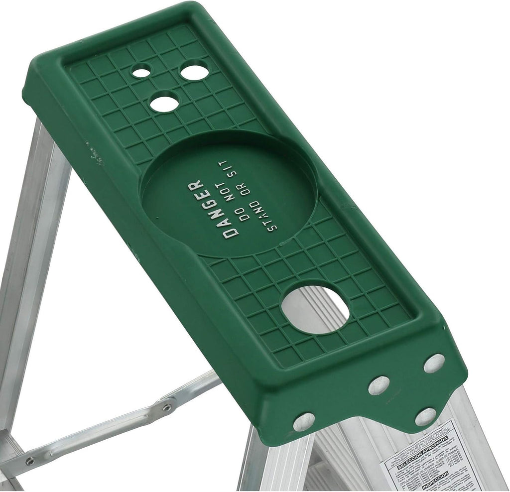 Louisville Ladder AS4006 6-Foot Aluminum Step Ladder, 225-Pound Capacity, Green, 6 Feet