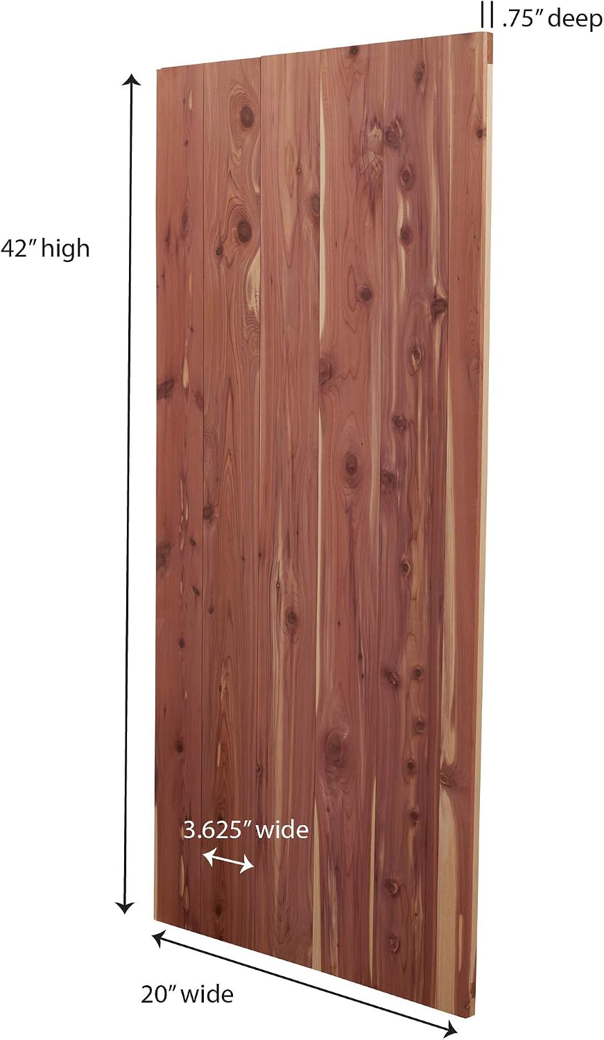 Household Essentials Cedar Fresh Cedar Panels for Closet 2 Pack, Bracket-Free with a Variety of Potential Uses, Natural
