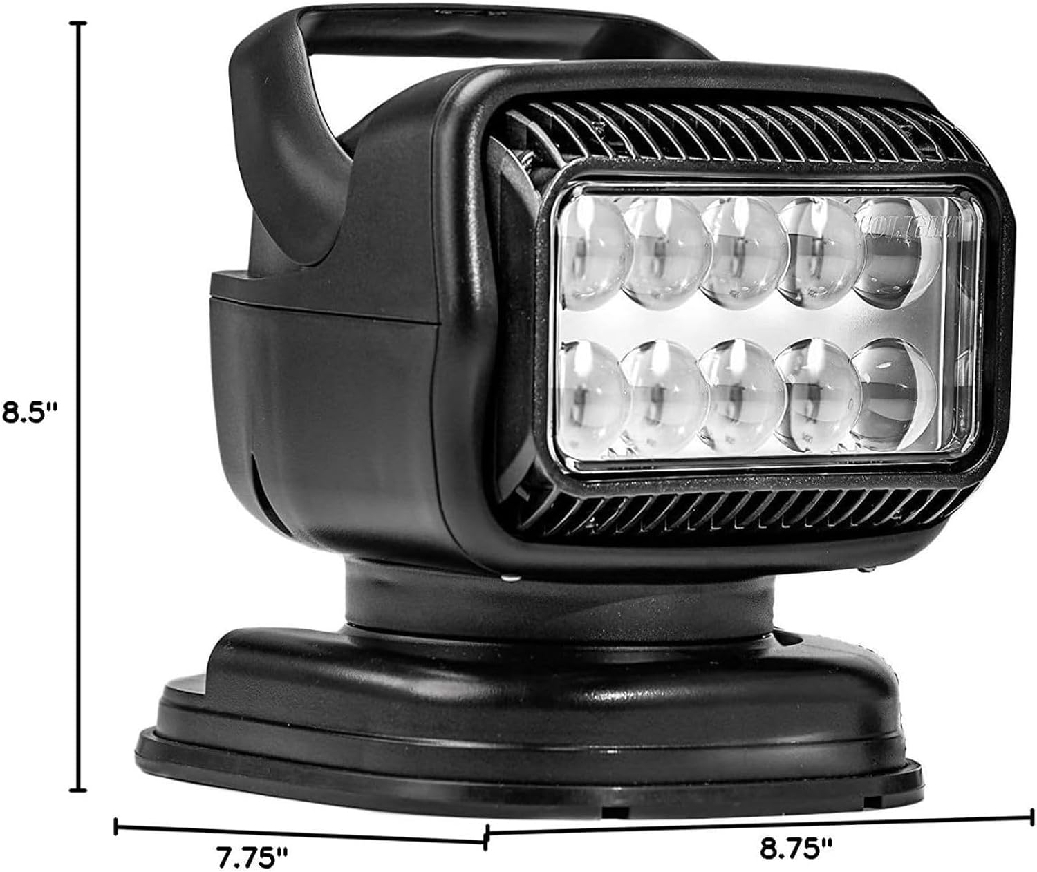 Golight 79514GT LED Portable Spotlight | Magnetic Mount Work Light with Wireless Remote | Black Weatherproof LED for Trucks, Boats, Off-Road & Outdoor Use