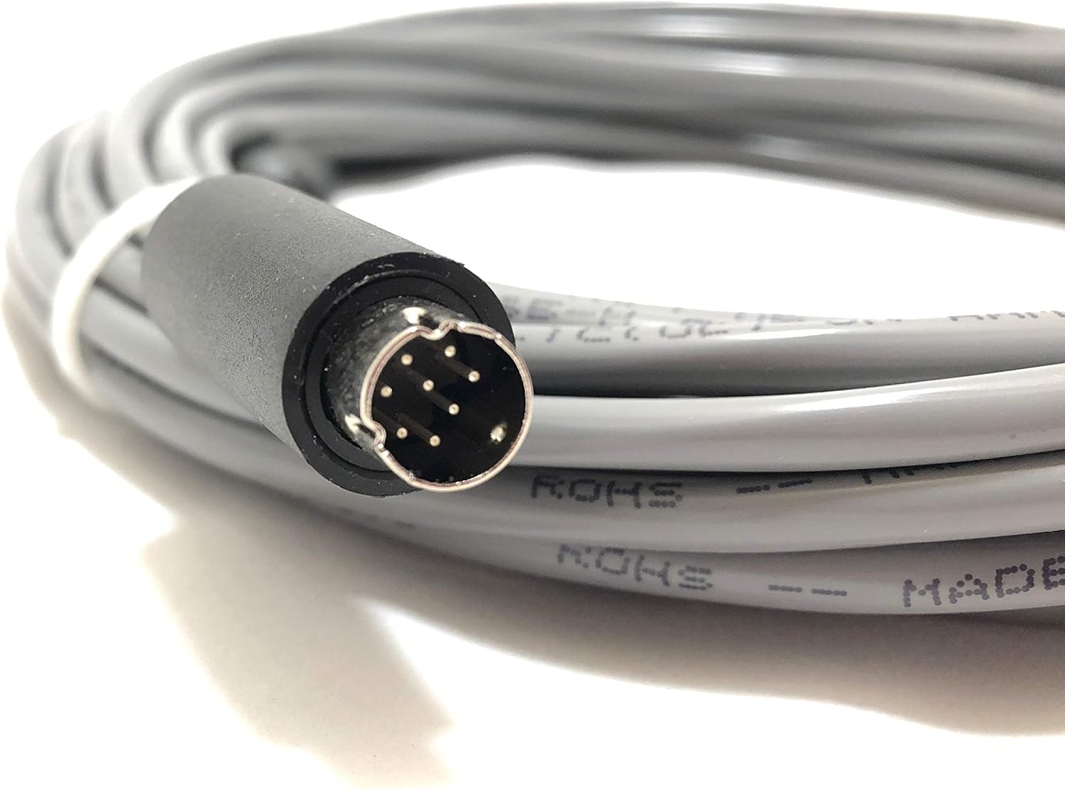 100' VISCA Daisy Chain Cable - 8 Pin Mini Din to 8 Pin Mini Din for Sony, PTZ Optics, and Other VISCA Compatible Cameras - Made in The USA