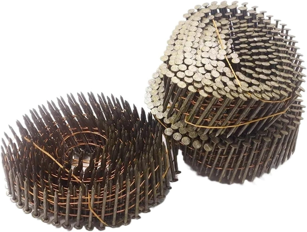 Roofing Nails 1roll*9000pcs Thread Nail Coil Nails Pallet Nailer Pneumatic Wooden Pallets Roofing