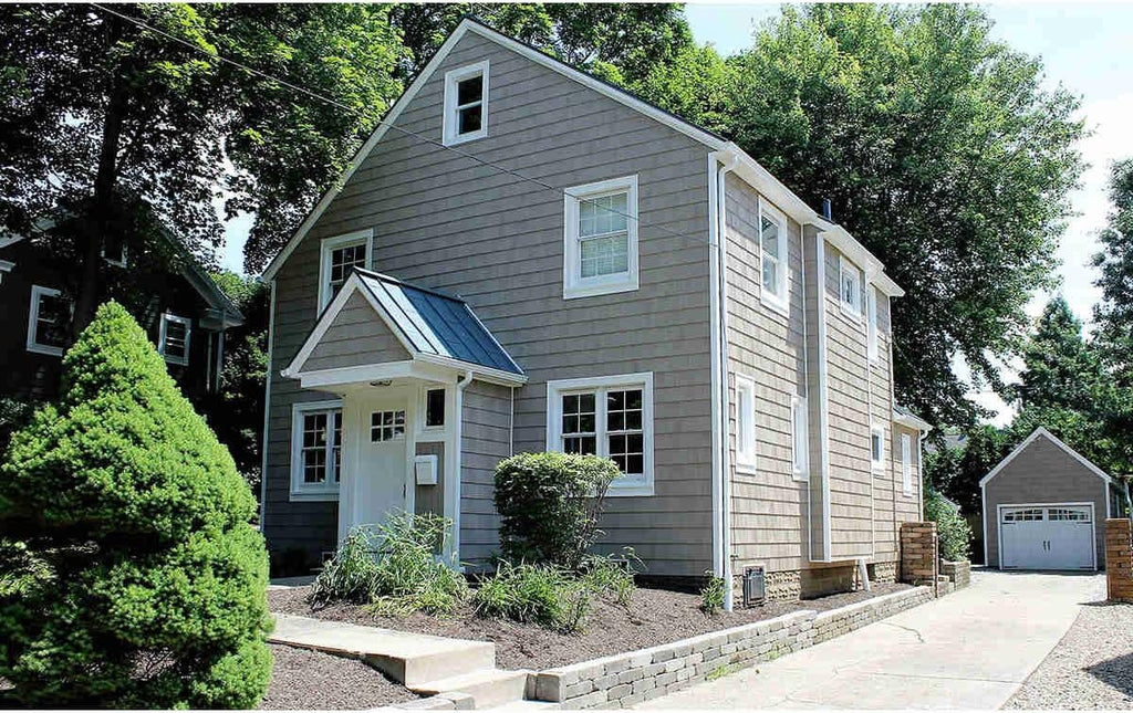 Polaris Homeside Select Double 7in. Cedar Shake Vinyl Siding (1/2 Square) Granite Gray
