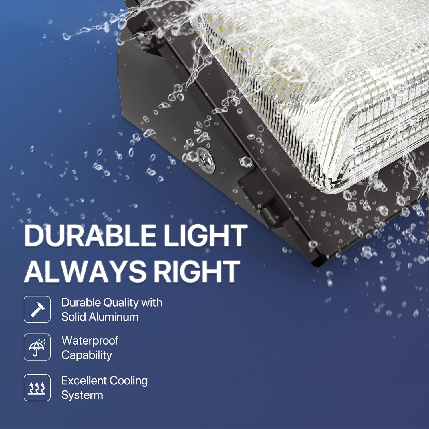 HYPERLITE LED Wall Pack Light 120W 15,600LM Commercial and Industrial Outdoor LED Wall Lights for Parking Lots House Warehouses 4 Pack UL Listed